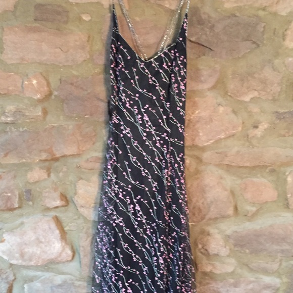 Papell Boutique Dresses & Skirts - Long black-silver-purple dress of Papelle Boutique